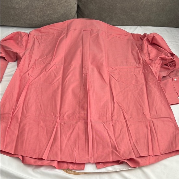 Roundtree & Yorke Red Dress Shirt Classic Button-Down - Picture 8 of 11